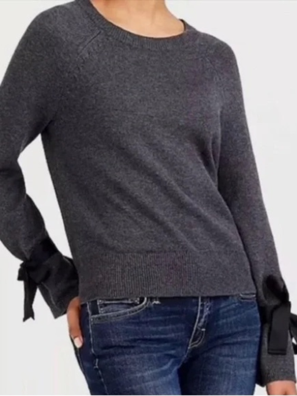 J. Crew Mercantile Bow Sleeve Sweater